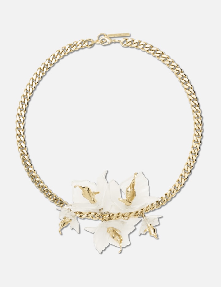 Givenchy Gold Plated Flower Necklace