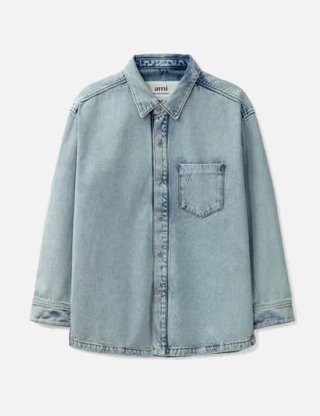 아미 Bleached Denim Jacket