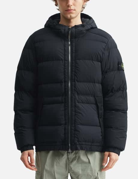 Stone Island Seamless Tunnel Nylon Down-TC Hooded Jacket HBX