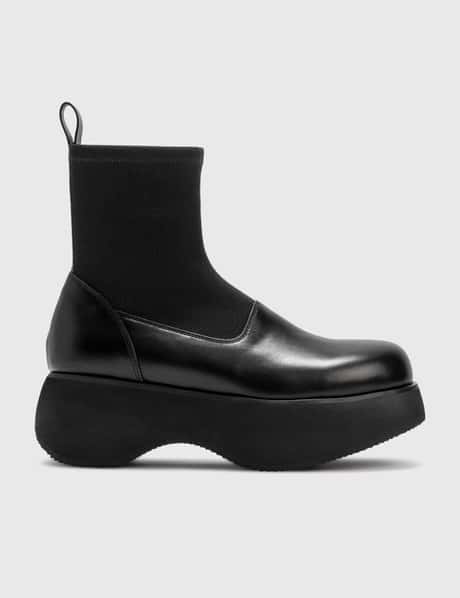 TheOpen Product Round Square Platform Boots