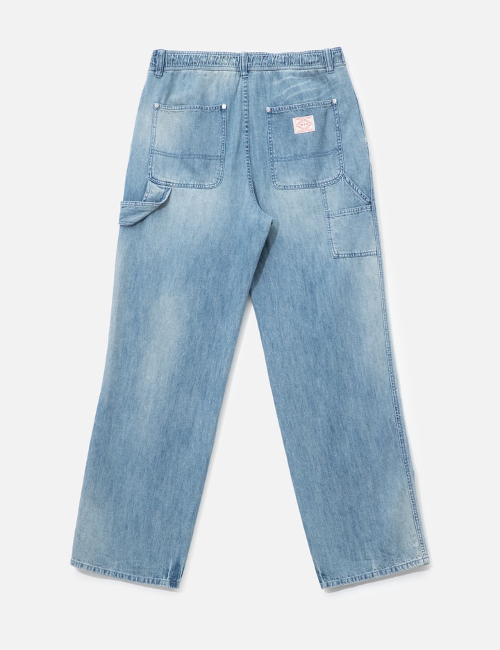 Wooyoungmi Blue Lightweight Banding Denim Pants