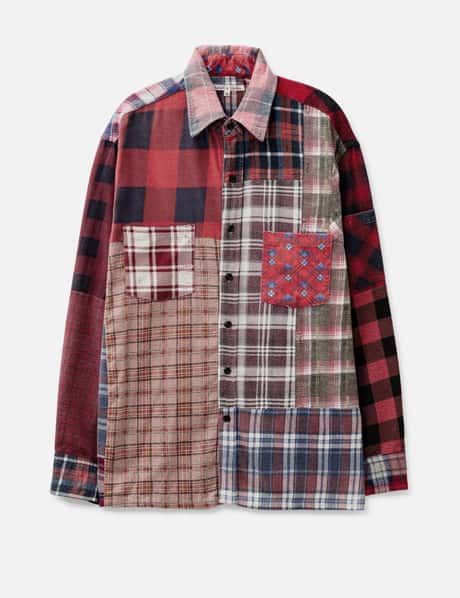 Needles Straight Hem Flannel Shirt