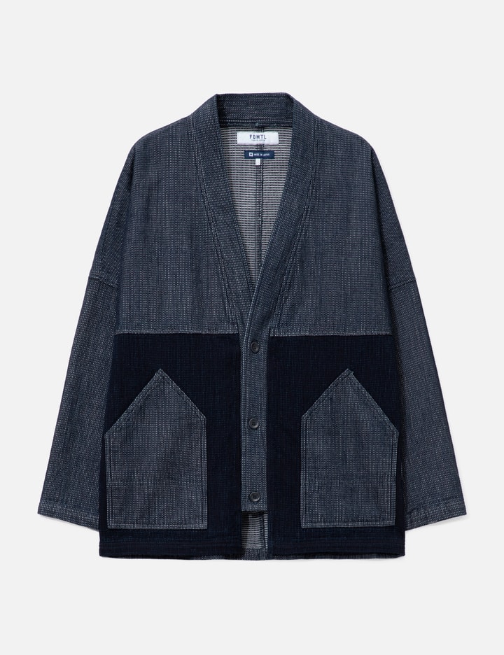 펀드멘탈 Indigo Cardigan Rinse