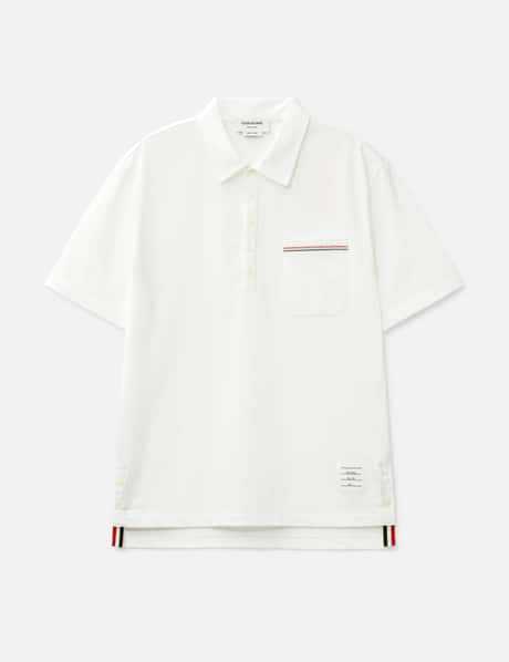 Thom Browne Embroidered RWB Pocket Polo