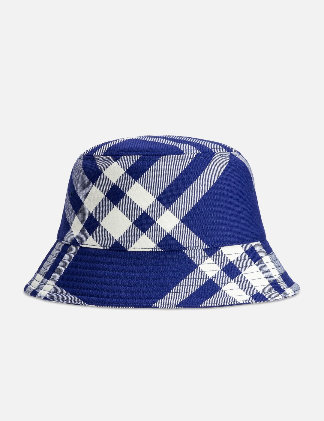 Burberry Navy Checkered Bucket Hat Buy Burberry Check Bucket Hat  main image 4