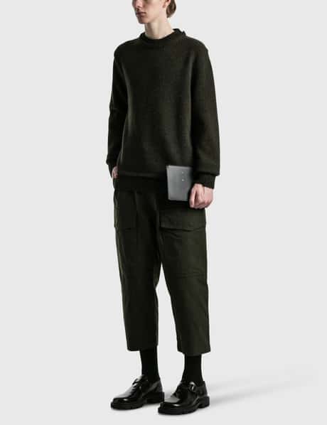 Maison Margiela - ダブルカラー メランジ セーター | HBX - ハイプ  