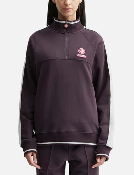 Casablanca 1/4 Zip Laurel Sweatshirt