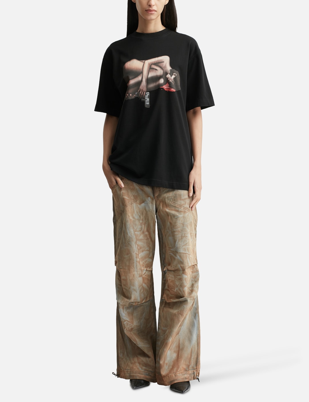 Naked Loner Black T-Shirt view 12