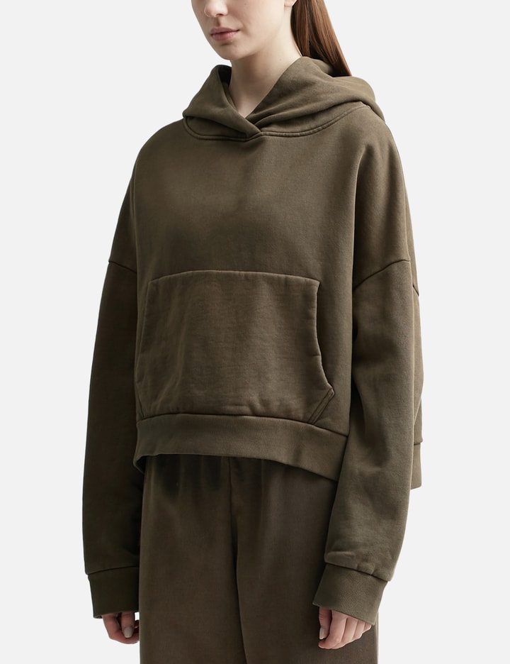 Heavy Hood Cotton Hoodie in Brown - Entire Studios