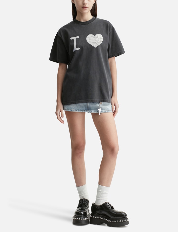 Basketcase I Heart T-shirt In Black