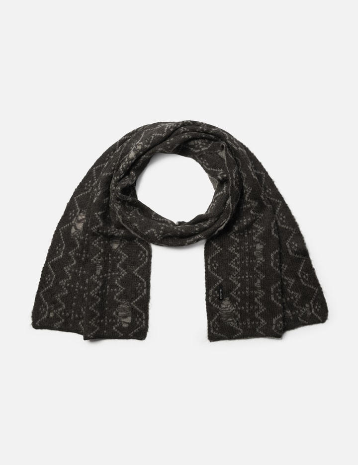 POLYTERU ETHNIC PATTERN NORDIC MUFFLER