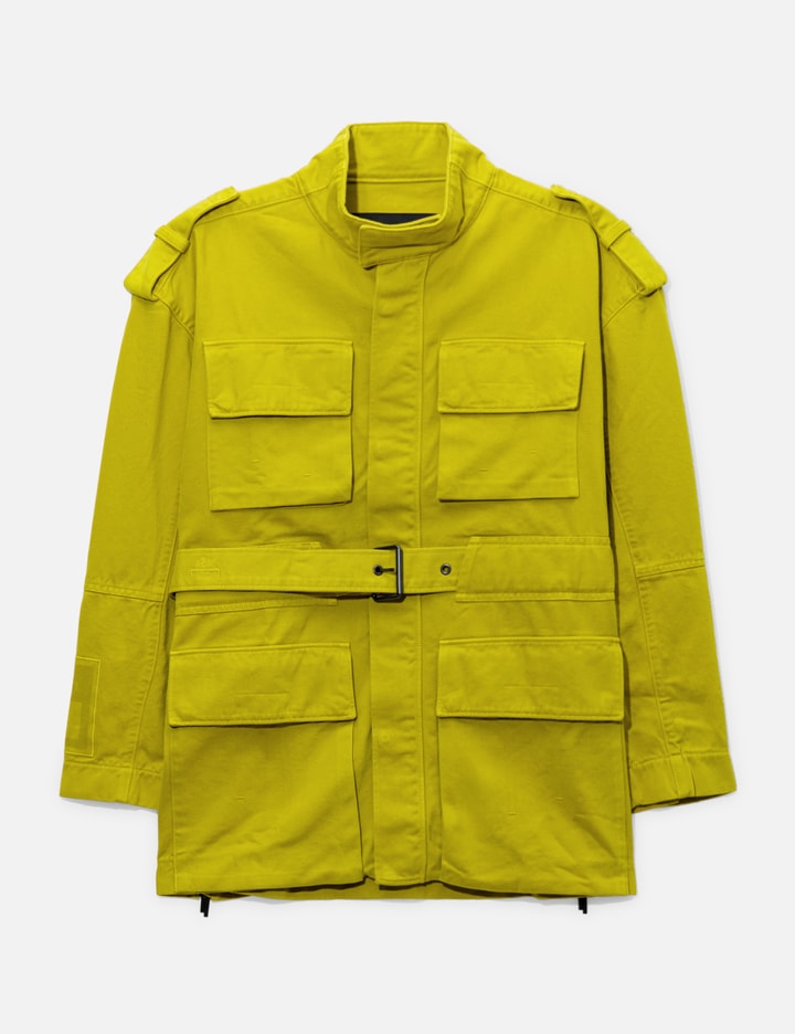 A-cold-wall* Painted M65 Jacket In Yellow