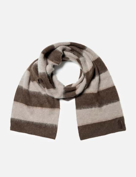 Observe Wool Mohair Striped Scarf