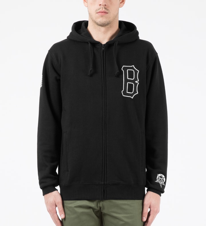 Black Qualite B Logo Zip Up Hoodie Placeholder Image