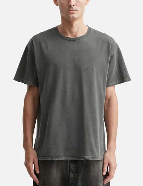 ANCELLM - Embroidery Dyed T-Shirt | HBX