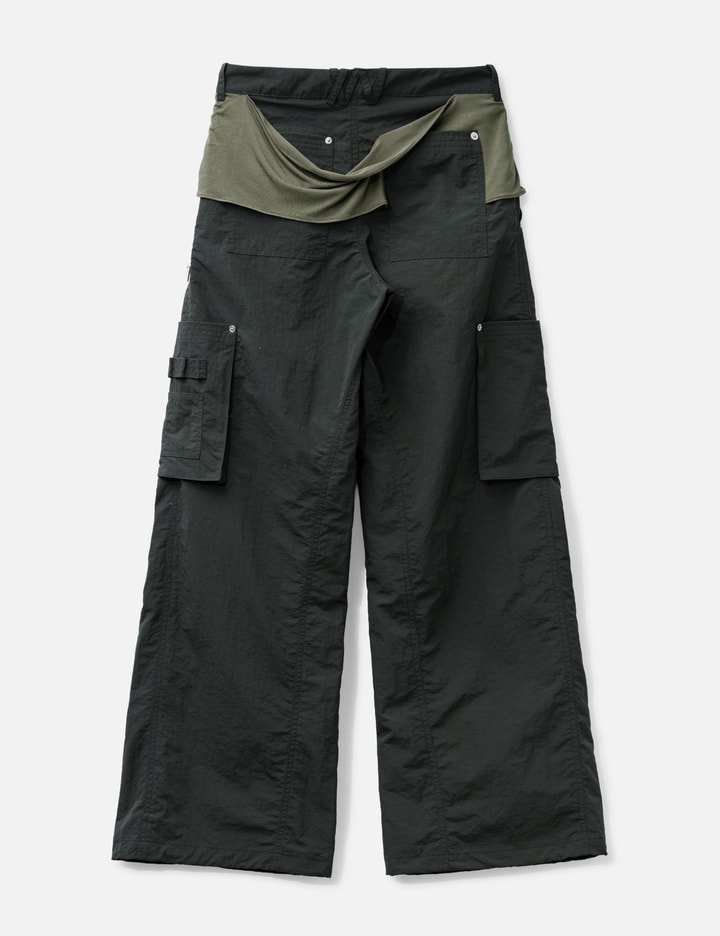 Mixed Layered Tie Jogger Pants Placeholder Image
