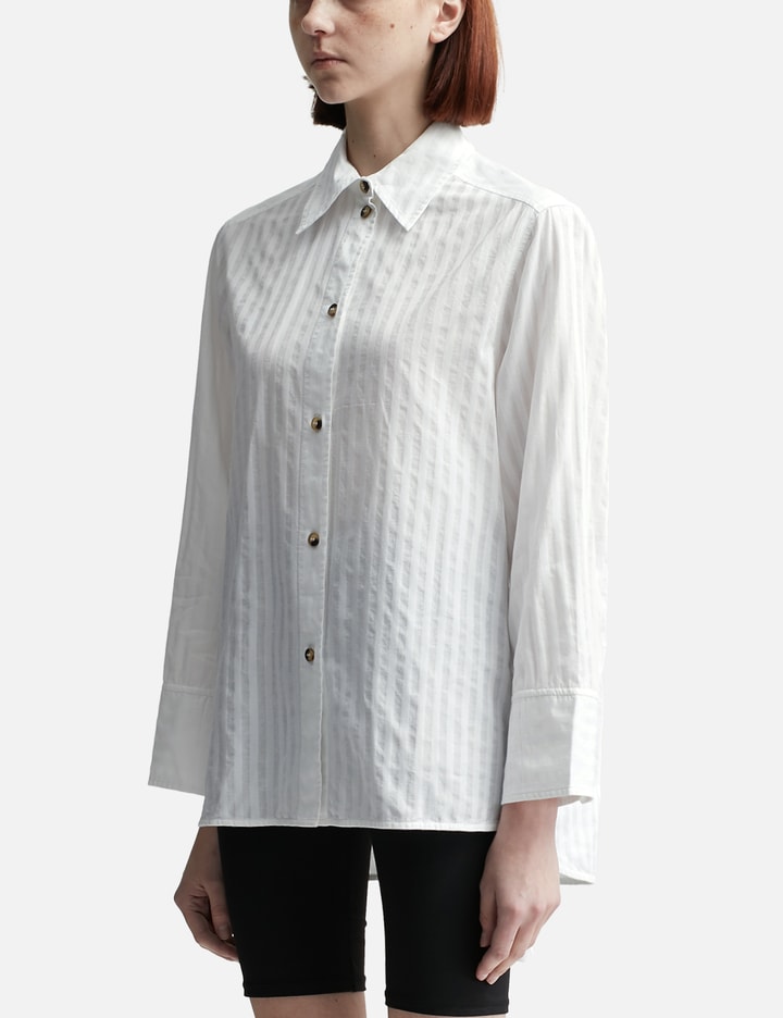 Tonal Stripe Oversized Shirt Placeholder Image