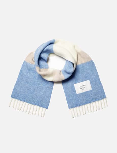 Maison Kitsuné Alpaca Striped Scarf
