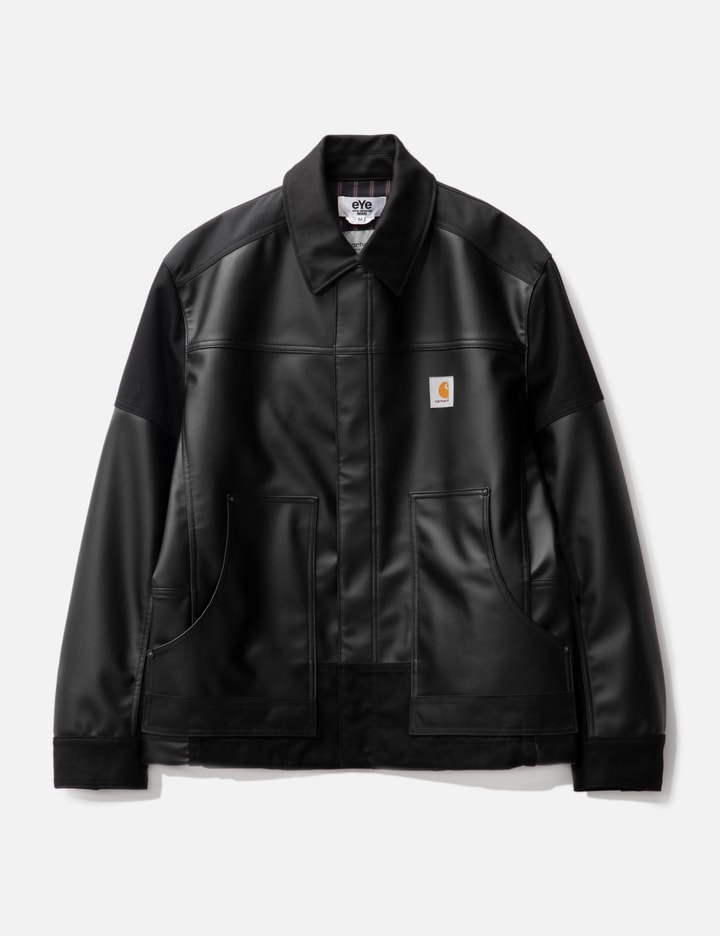 Shop Junya Watanabe Eye  Man X Carhartt Pu Jacket In Black