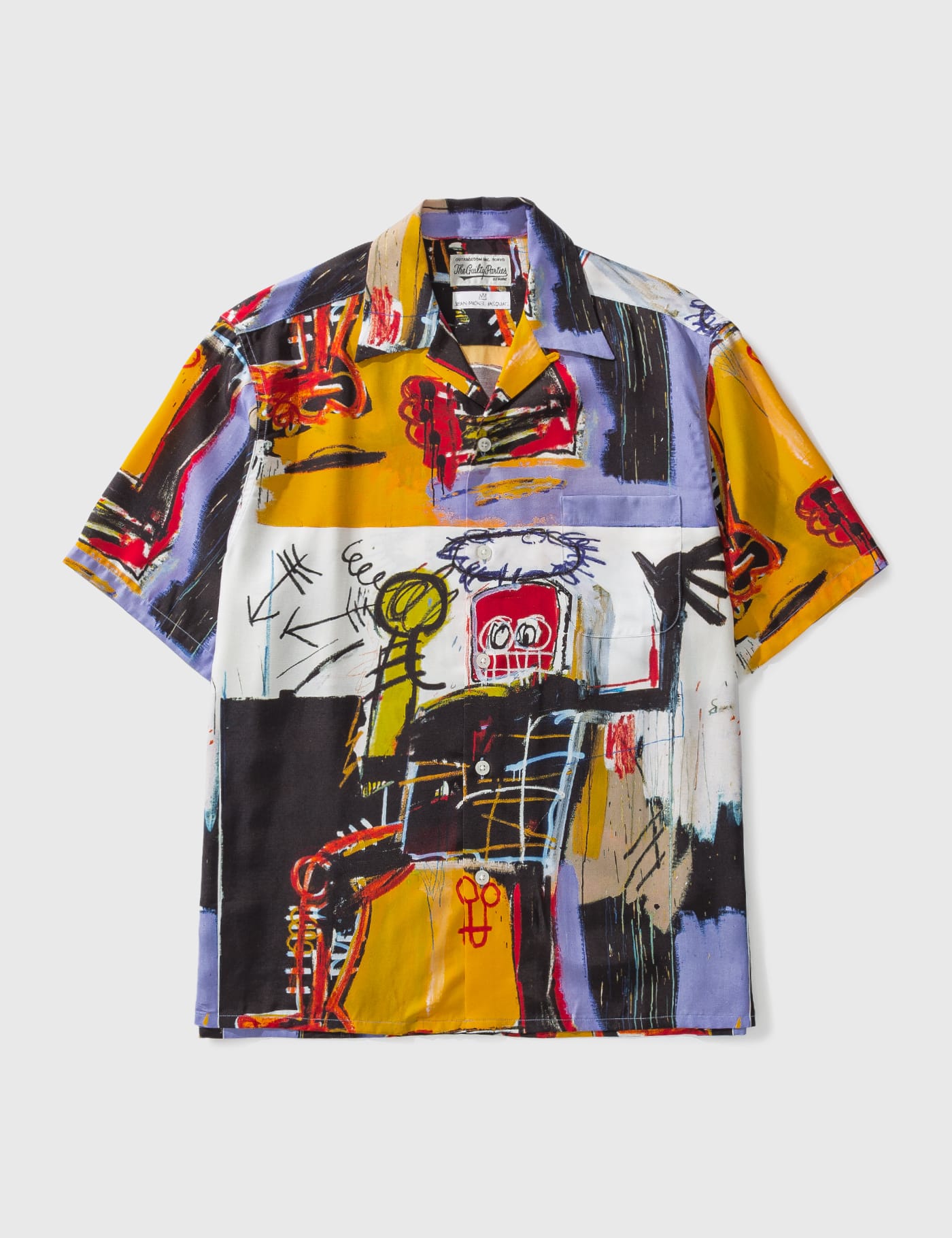 X Jean-Michel Basquiat Hawaiian Shirt HBX Men Clothing Shirts Denim Shirts Type-1 