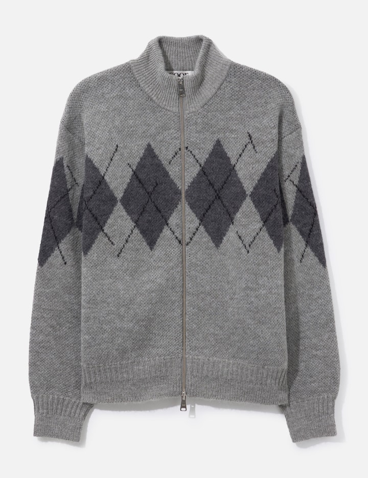COOR Inside Out Argyle Zip-Up