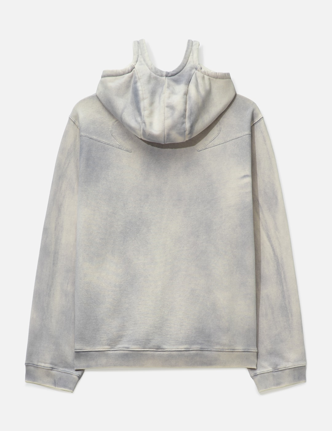 Three Zip Hoodie Dusty White view 9