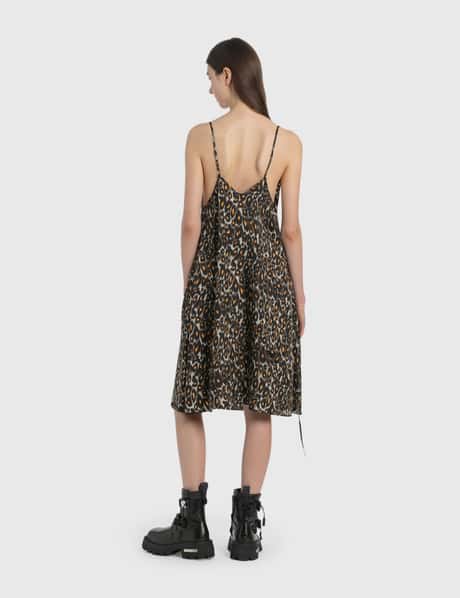 knee length dresses for ladies High Neck Tie-Back Midi Dress