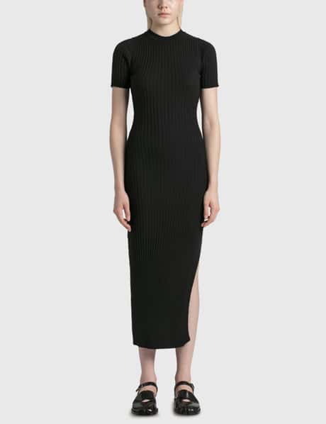 melina bodycon side slit dress Melina Bodycon Side Slit Dress in Peach