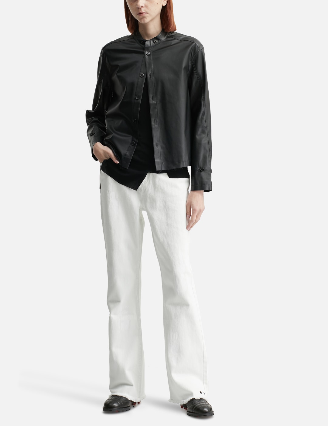Acceptance Faux Leather Shirt view 16