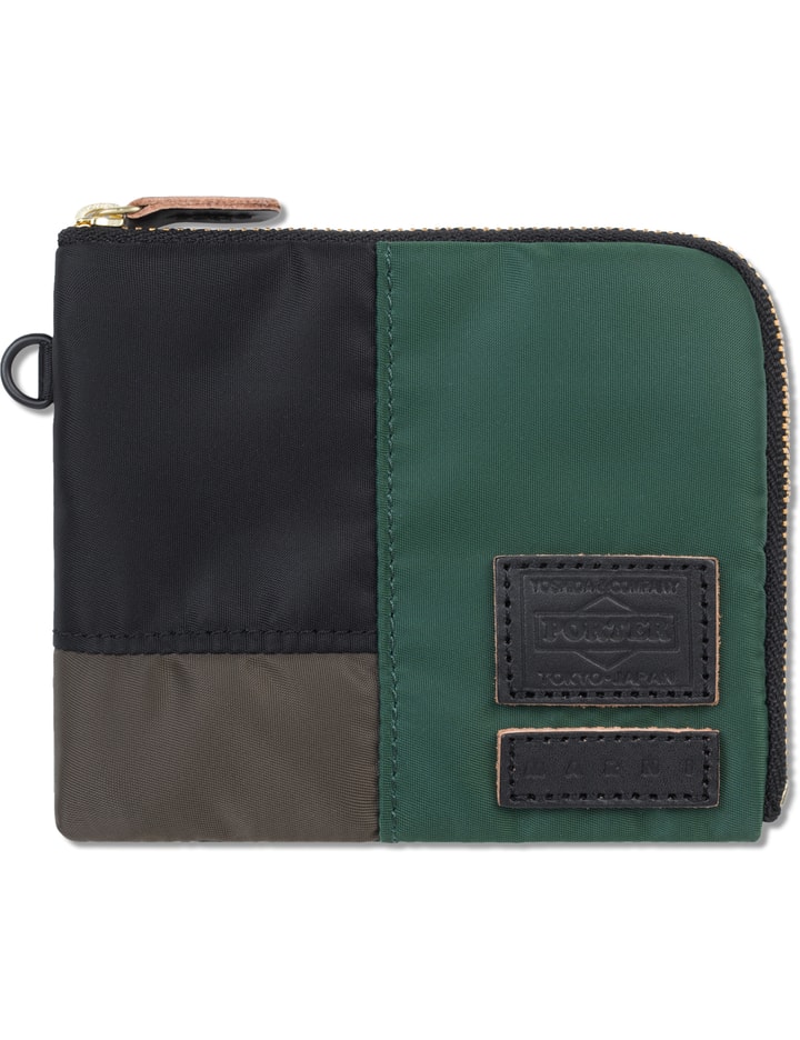 Green Marni X Porter Color Blocking Wallet Placeholder Image