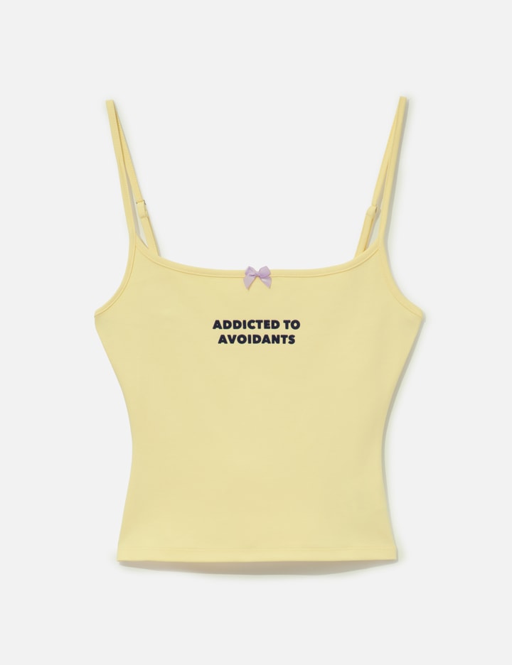 Yellow Print Strap Tank Top