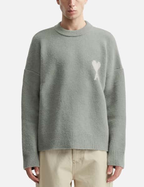 Ami Alpaca Ami De Coeur Crewneck Sweater HBX