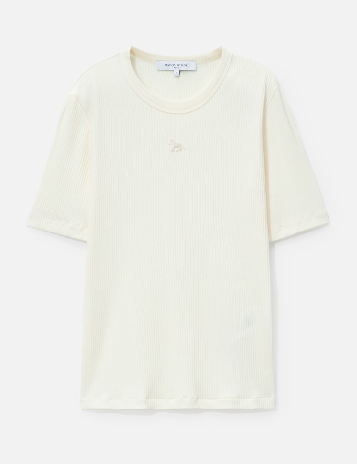 Maison Kitsuné Baby Fox Ribbed Fitted T-Shirt