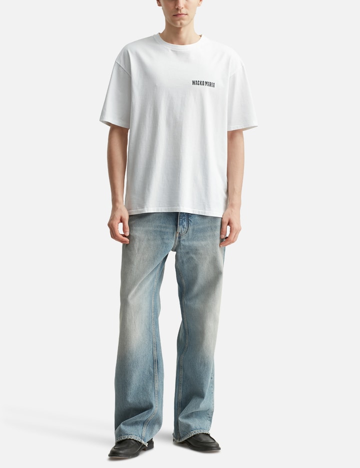 Tim Lehi / Washed Heavy Weight Crew Neck T-shirt ( Type-8 ) Placeholder Image