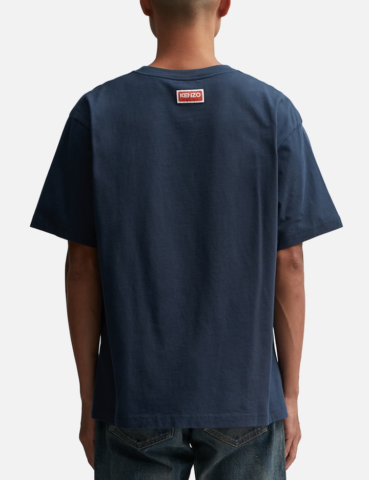 Shop Kenzo Lucky Tiger Oversized Genderless T-shirt In Blue