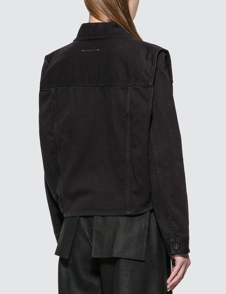 Denim Jacket With Removable Sleeve Placeholder Image