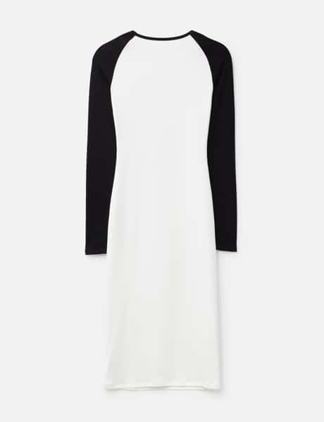 Raglan Sleeve Midi Dress With Retro Print view 8