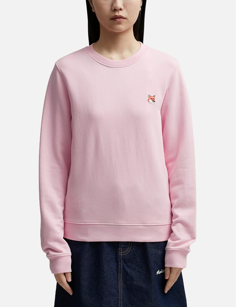 Maison Kitsuné - Fox Head Patch Regular Sweatshirt | HBX - Globally Curated  Fashion and Lifestyle by Hypebeast