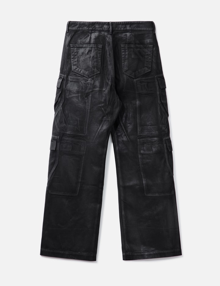 Hollywood Double Cargo Jeans In Black 13oz Foil Denim Placeholder Image