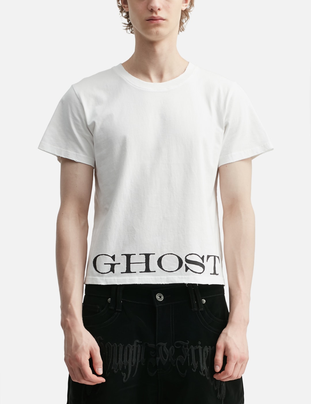 "Caspian" Ghost Fitted T-Shirt In White view 11