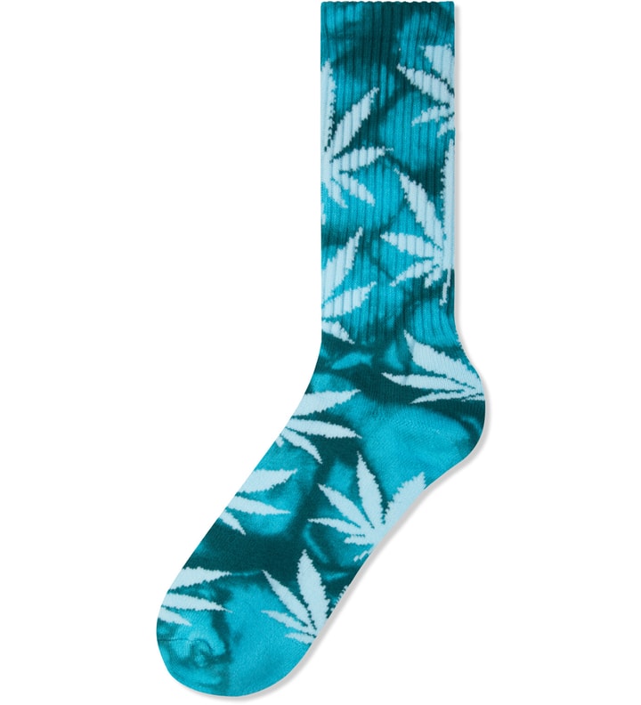 Aqua/Dark Teal Tie-dye Plantlife Socks Placeholder Image