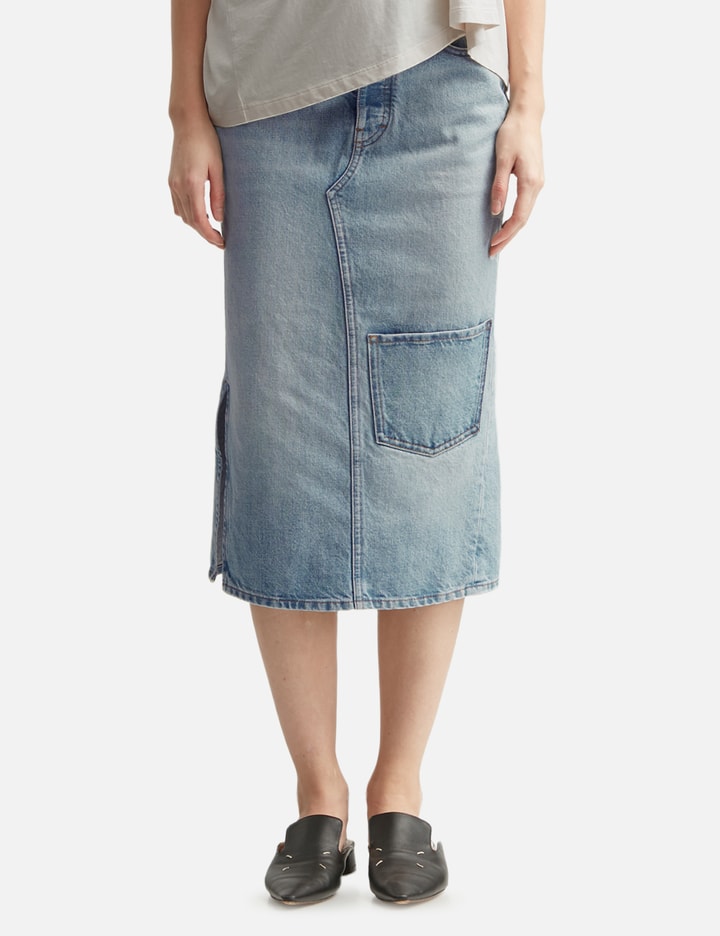 MM6 Maison Margiela Denim Midi Skirt