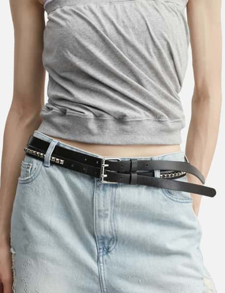 Eyelet D-Ring Leather Belt view 19
