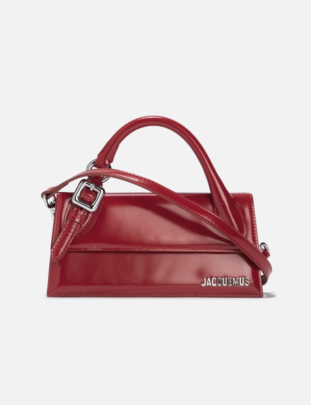 Red Chiquito medium patent-leather handbag, Jacquemus