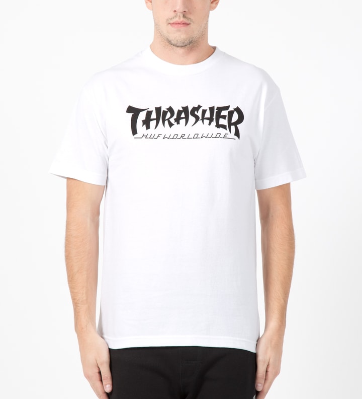 HUF x THRASHER White Asia Tour T-Shirt Placeholder Image
