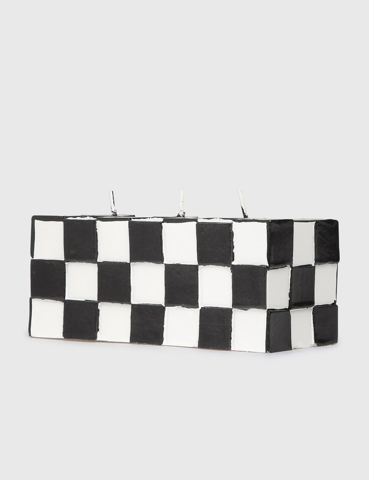 Rectangle Checkered Candle Placeholder Image
