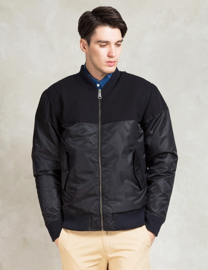 Saturdays Nyc Black Christo Bomber Jacket