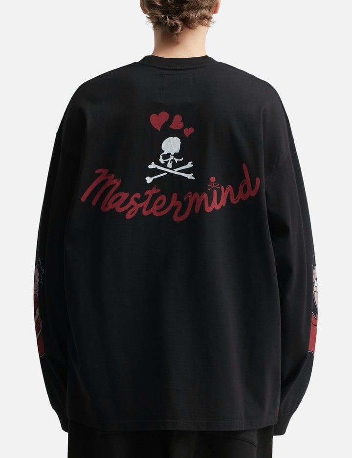 Mastermind Japan Mastermind World X X Betty Boop Boxy Long Sleeve T-shirt In Black