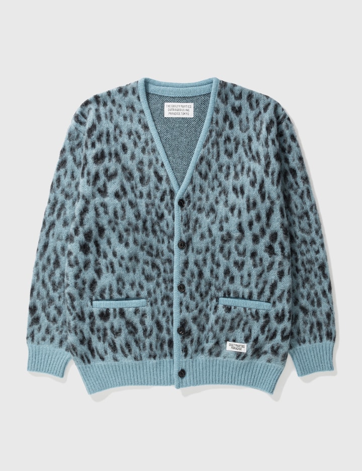 Wacko Maria - LEOPARD MOHAIR CARDIGAN | HBX - Globally Curated  