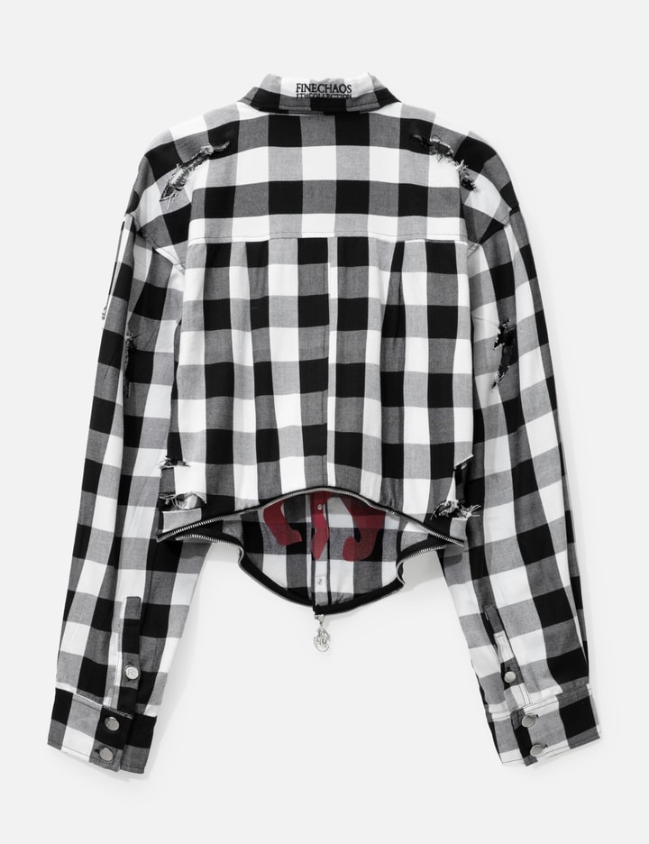 REVERSIBLE DESTROYED FLANNEL SHIRT Placeholder Image